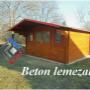 Kerti faház beton lemezalap