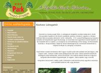 Park Panzió Étterem honlapja