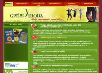 Gprint Iroda honlapja