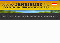 Jeneibusz Személyszállítás Autóbuszbérlés honlapja