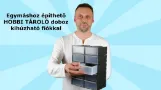 Prémium hobby tároló dobozok egymáshoz építhetó Tömítésgyár