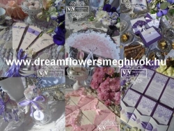 Dream Flowers Esküvői Meghívók és Csoki köszönetajándékok