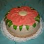 nagy virágos torta