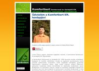 Komfortkert Kft. honlapja