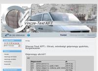 Vincze-Textkft honlapja