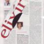 Elixír magazin augusztusi számában való megjelenés