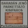 Parkettacsiszoló Kisiparos Barabás Jenő