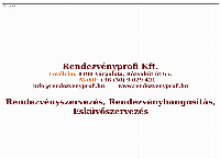 Rendezvényprofi Kft. honlapja