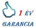1 ÉV TELJES KÖRŰ GARANCIA