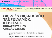 Tanfolyamokj.hu honlapja