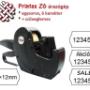 Printex egysoros árazógép / 22×12mm árazócímke