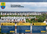 Érdi Közterületfenntartó Intézmény honlapja