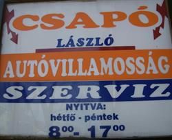 Csapó Autóvillamosság Klíma és Autószerviz