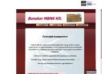 Boneker Mbnk Kft honlapja