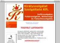 Királyszolgálat Kft. honlapja