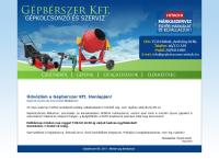 Gépbérszer Kft. honlapja
