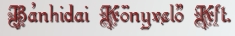 Bánhidai Könyvelő Kft.