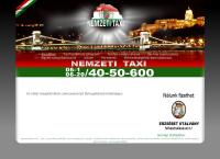Nemzeti Taxi honlapja