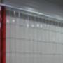 PVC Hőfüggöny tartószerkezettel billenő kapuhoz