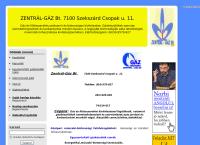 ZENTRÁL-GÁZ Bt. honlapja