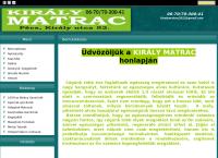 Király Matrac honlapja