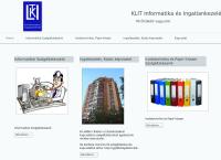 Klit Informatika És Ingatlankezelés Kft. honlapja