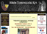 Hírös Temetkezési Kft - Kecskeméti Köztemető honlapja