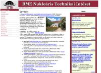 Bme Nukleáris Technikai Intézet honlapja