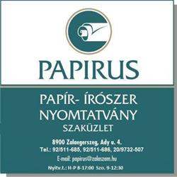 Papirus Papír-Írószer Nyomtatvány Szaküzlet
