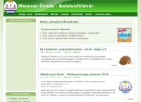 Mesevár Óvoda és Tengerszem Bölcsőde honlapja