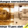 Ultrahangos tisztító - fröccsöntőszerszám eredmény