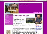 Oswald Kft, Oswald Studio Apartman Bánk honlapja