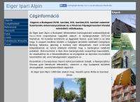 Eiger Ipari Alpin honlapja