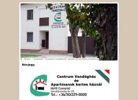 Centrum Vendégház honlapja
