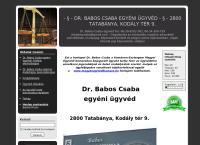 Dr. Babos Csaba; Babos Ügyvédi Iroda Tatabánya