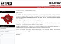 Antipest - Környezethigiéniai Kft honlapja