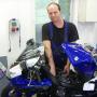 Sebestyén András motorkerékpárszerelő