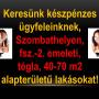 Eladó ingatlanokat keresünk