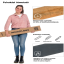 WOOD-LOOK vinyl falpanel