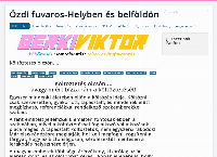 Berki Viktor ev. honlapja