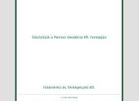 Pannon Geodézia Kft., Keszthely honlapja