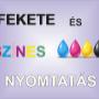 Fekete és színes nyomtatás