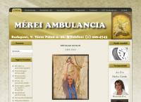 Mérei Ambulancia honlapja