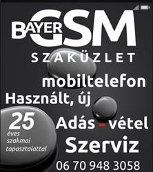 Bayer GSM Mobiltelefon Szaküzlet