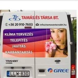 Klímák forgalmazása, telepítése, Tamás és Társa Bt