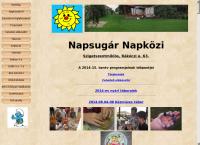 Napsugár Napközi honlapja