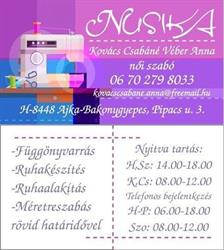 Nusika Szabóság, Varroda