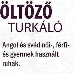 Öltöző turkáló