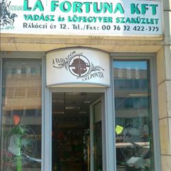 Stefano La Fortuna Kft Vadász es Fegyver szaküzlet