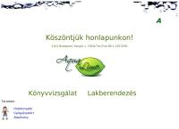Aqua Lime Könyvvizsgáló Lakberendezési Stúdió Kft. honlapja